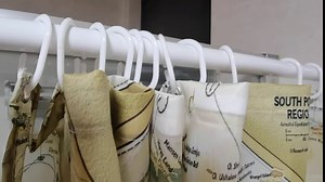 World Map Shower Curtains Custom Fabric Vintage Look Style Countries Globe Curtains Waterproof Colorful Cloth Fabric Durable Shower Curtain Bathroom Decor Set 12 White Plastic Hooks. 36 x 72 inch