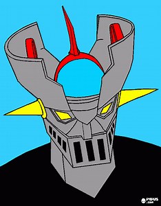 MAZINGER Z para colorear, MAZINGER Z para imprimir