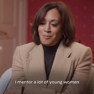 I mentor a lot of young women and remind them to dream with ambition. | Kamala Harris