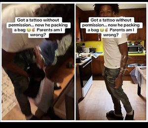 Teen gets kicked out at 17 for getting a tattoo.“You don’t listen, you leave.”