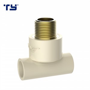 [Hot Item] CPVC ASTM2846 Pipe Fitting Male Tee (Copper Thread, brass)