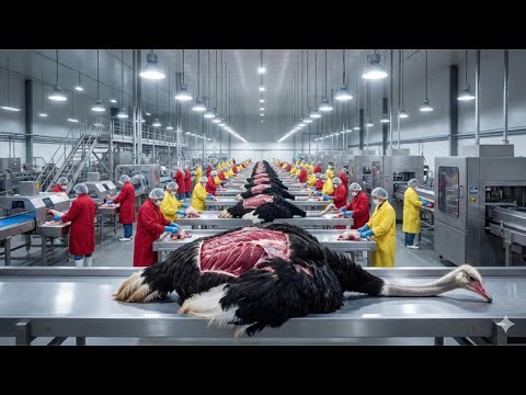 Inside the Ostrich Leather Factory – Turning Giant Bird Skins into $10,000 Bags (Full Process)