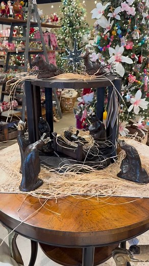 This beautiful Nativity just arrived. Each Nativity is handmade by the talented artisans of Jan Barboglio — every detail a reflection of craftsmanship, faith, and timeless beauty. ✨ #ChristmasDecor #Handcrafted #JanBarboglio #HolidayHome | Back Row Home