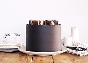 Decadent Dark Chocolate and Custard Nanaimo Bar Cake