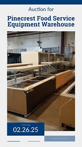 NOTE - the closing date for this auction is now March 12th. The right equipment makes all the difference in a kitchen! 🔥 This Pinecrest Food Service Equipment Warehouse auction features premium commercial gear from industry leaders like Hobart, Hussmann, and TurboChef - perfect whether you're launching your first restaurant or upgrading your existing operation. The warehouse is PACKED with refrigeration systems, cooking equipment, prep stations and more - with multiple units of key items availa