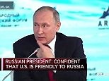 Putin forcefully denied claims that he meddled in US election