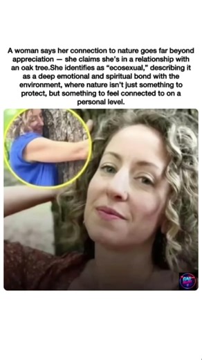 🌳💚 Woman says she's in a "relationship" with an oak tree — identifies as ecosexual. #shorts #fyp
