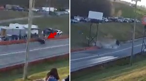 Drag Race Disaster, Car Crashes Into Spectators Leaving Woman Badly Injured