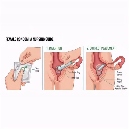 𝐄𝐗𝐏𝐋𝐎𝐑𝐄 𝐍𝐔𝐑𝐒𝐈𝐍𝐆 🎯✨ on Instagram: "Safe intimacy begins with proper knowledge and awareness. Understanding the correct use and placement of a female condom empowers individuals to make informed, confident, and responsible choices about their sexual health. This information is shared strictly for educational and enunciation purposes only. It is intended to spread awareness, not to promote misuse or inappropriate behavior. Please use this knowledge responsibly and respectfully. #safe