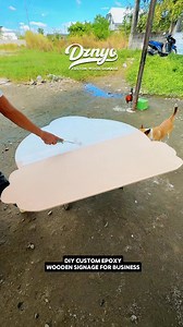 Diy Custom epoxy resin wooden signage for client business logo #CustomResinArt #customwoodsignage #business #signshop #SignageMaker #signage #customwoodsignage #signshop | DZNYO | Facebook
