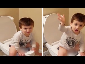 Stinky Toddler Hilariously Tells Mom To Leave Bathroom