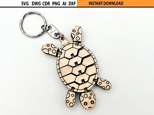 Laser Cut Flexible Turtle Keychain Design SVG, Movable Fidget Toy - Etsy UK