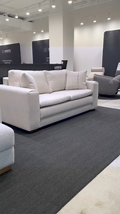 This contemporary sofa sleeper features a low leg design with pillow top seat cushions. It easily converts into a Queen size bed. Includes two decoration cushions. #luontofurniture #functional | Luonto Furniture