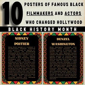 10 Posters Of Famous Black Filmmakers and Actors Who Changed Hollywood