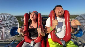 3K views | Bayar & Jessica | Slingshot & Vomatron at Indy Speedway | Facebook