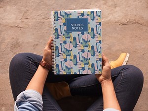 Personalised Abstract Notebook - Hardback Softback or Wire Bound A4/A5 - Etsy UK