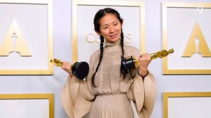 Chloe Zhao just became the first Chinese and Asian woman to win an Oscar for best director. But her film "Nomadland" is in limbo in China. trib.al/NYL0X4o | Bloomberg Originals