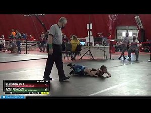 8U Boys 62 Cash Tolzman Lakeville Youth Wrestling Assocation Vs Christian Solt Sauk Prairie Youth