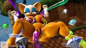 Sonic Team - Rouge the Bat animation With sound (Rachel Rouge)