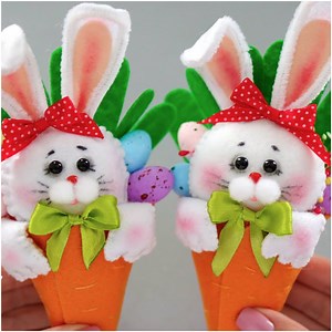 34K views · 67 reactions | The cutest cotton Easter rabbit! | Rush Brush | Facebook