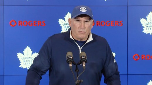 Maple Leafs’ Berube gives injury updates on Matthews, Stolarz