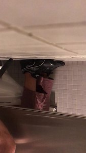 Buddy dump at quiet museum restroom