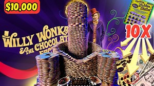 💫$10k Chocolate Factory.. Coin Pusher Battle! I Also Win (10x) Bonus Lottery Ticket!! #CoinPusher #Lottery #ASMR | Joshua Bartley