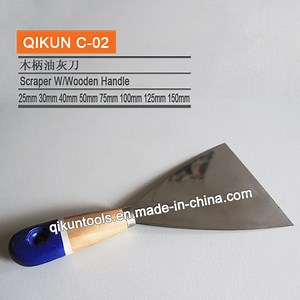 [Hot Item] C-02 Construction Decoration Paint Hand Tools Wooden Handle Putty Knife
