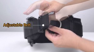 Multifunctional 29 Inch Tool Belt with Insurance Insert Buckle, 47 Inch Adjustable Waist, Black, Heavy Duty Alloy Triangle Buckles