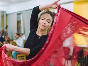 Rehearsal with Astghik Vardanyan & Camerata Orchestra Armenia. Dance: Ekaterina Tsvetkova. Photographer: Ira Palkina. Flamenco Festival Gravity. Yerevan May 8, 2023 | Aire Flamenco Theatre