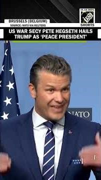“NATO providing Ukraine ‘firepower’ through US”: War Secy Hegseth hails Trump as ‘Peace President’