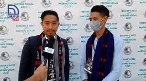 Khiamniungan Students Union Dimapur Celebrated Freshers Meet Cum Parting Social 2021 at Dimapur Town Hall. President of KSUD Mr. K. Buche Khiamniungan briefs about the event . | Dimapur Today