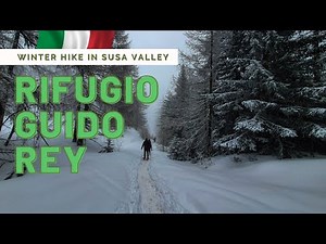 Hiking in Italian Alps (Valle di Susa) - Snow Hike Beaulard to Rifugio Guido Rey
