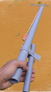 PVC Pipe Slingshot Launcher #fb #reels #diy #slingshot #ideas | GS Woodworking