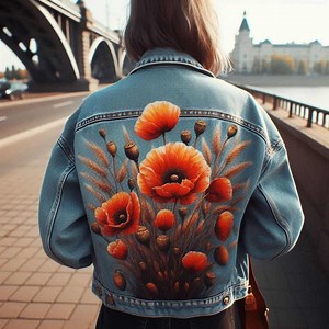 Hand-painted Custom Denim Jacket: Personalized Art to Wear - Etsy