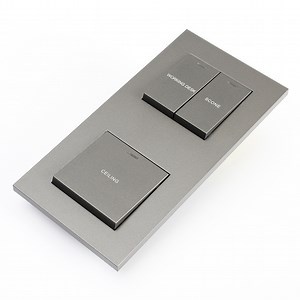 [Hot Item] 220V Vertical Layout 2 Connected 2 Gang 2 Way Light Switch