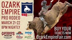 436 reactions · 82 shares | Pro Rodeo Returns to Springfield! Don't miss the cowboys and cowgirls as they battle it out inside the Wilson Logistics Arena for the Ozark Empire Pro Rodeo. Saddle Up with us and Buy Your Tickets Now! | Ozark Empire Fair | Facebook