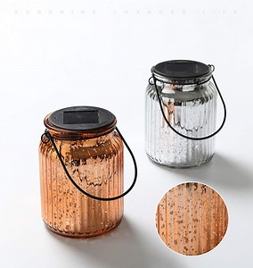 [Hot Item] Yard Decoration Rope Hanging Solar LED Glass Jar Fairy Light