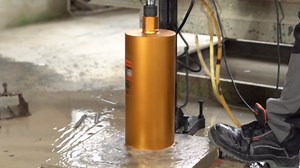 KSEIBI 619038 Wet Concrete Core Drill Bit, 1-1/2-Inch Diameter for Drilling Concrete, Marble, Granite, Brick, and Hard Masonry 13-Inch Drilling Depth, 5/8"-11 Arbor, 10mm Segment Height Hole Saw