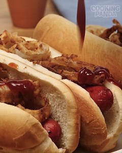 Fire up the grill and sizzle your taste buds! 🍔🔥 Our Onion & Bacon BBQ creation is pure flavor fireworks. Get ready for a mouthwatering masterpiece you won't forget! 😋 #BBQBliss | Baking Panda