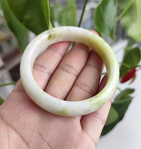 Real Jade Bangle Two Tone Green Serpentine Bangle - Authentic Grade A (61mm) - Etsy