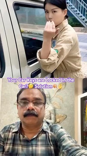 DIY💥If Your Car Keys are Locked in the Car?🤔Solution👌Thief get out of this video😂 #car #ytfeed