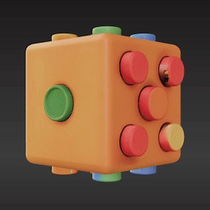 Printable Tactile Fidget Cube – Sliders & Buttons on Every Side