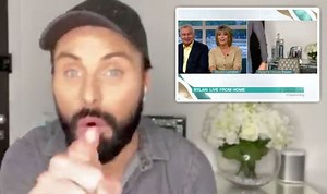 This Morning: Rylan Clark-Neal walks away from his webcam