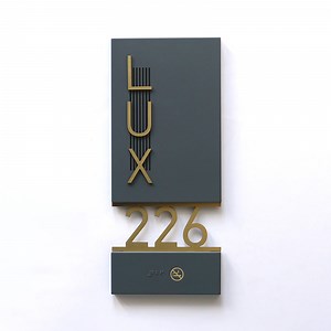 [Hot Item] Ezd Ada Compliant Hotel Building Tactile Raised Grade 2 Braille Door Plaques