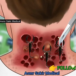 ASMR Removal Dog Ticks Infection Cleaning Infested Human | Deep Cleaning Animation #Animation #Makeup #remove #Maggots #Treatment makeupanimation #asmrgaming #skincare #asmrtapping #asmrmake #Maggots #asmrsakirmedical | Asmr Sakir Medical