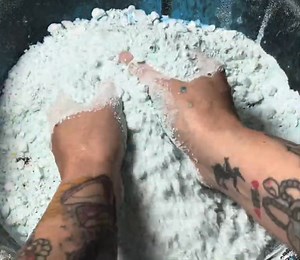 2.5K views · 144 reactions | Blue Powder & Glitter on Chalk | Snow Fairy ASMR | Facebook