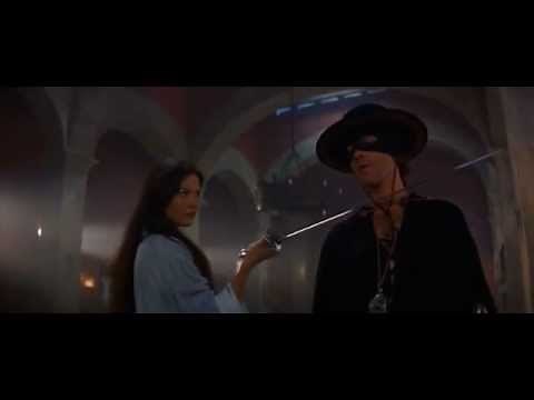 THE MASK OF ZORRO: Sword Fight Scene ZORRO and ELENA