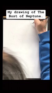 The Bust of Neptune is a very popular subject! This is my version of it. Done with #graphite pencils in 2021. #drawing #classic #timelapse #michaloverholts | Art By Michal Overholts