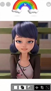 11K views · 357 reactions | Marinette Dupain Cheng #miraculous #ladybug #marinette #makeup #eyeshadow #blush #lipstick #rainbow #ibispaintx | Watch & Enjoy | Facebook